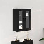 HKH Armario de Pared Moderno de Madera Procesada con 2 Puertas - Roble Negro