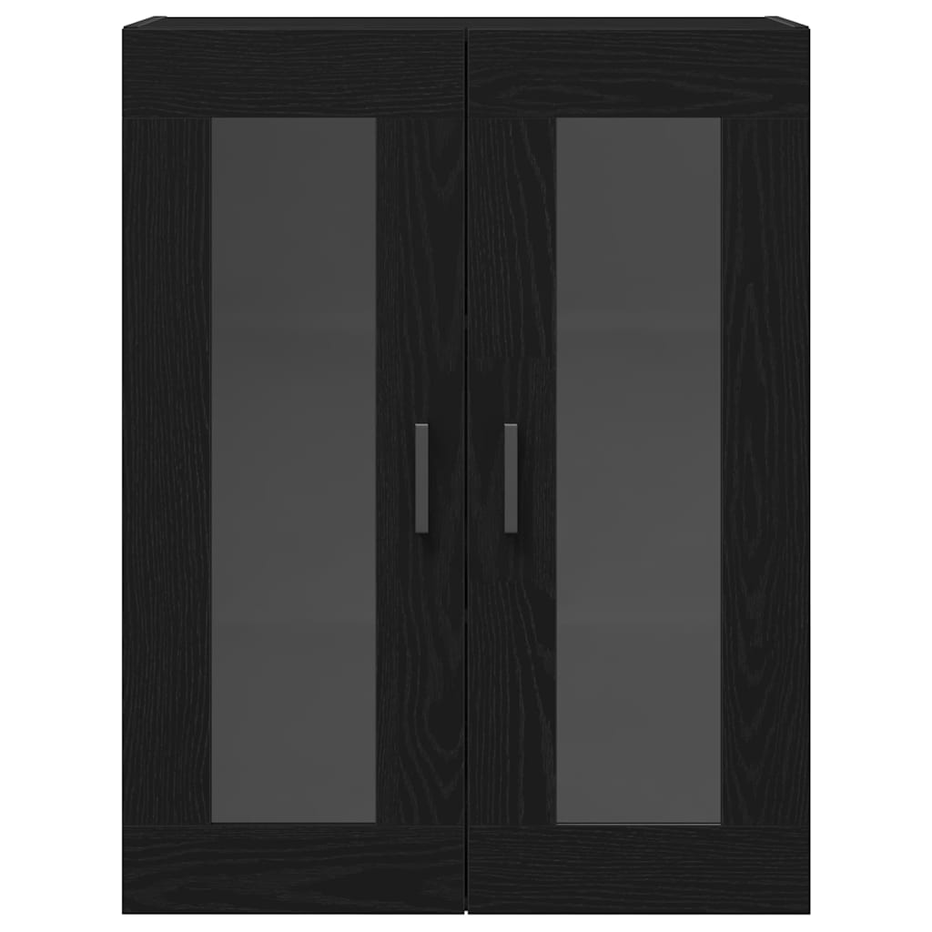 HKH Armario de Pared Moderno de Madera Procesada con 2 Puertas - Roble Negro