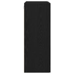 HKH Armario de Pared Moderno de Madera Procesada con 2 Puertas - Roble Negro