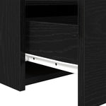 HKH Mesa de Cabeceira com Gaveta - Carvalho Preto