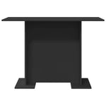 HKH Mesa de Jantar Preto em Madeira Processada