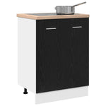 HKH Armário Inferior em Carvalho - 60x46x81,5 Cm - Preto