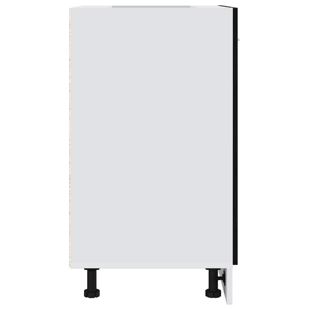 HKH Armário Inferior em Carvalho - 60x46x81,5 Cm - Preto