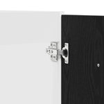 HKH Mueble bajo para lavabo en Roble - 80x46x81,5 cm - Negro