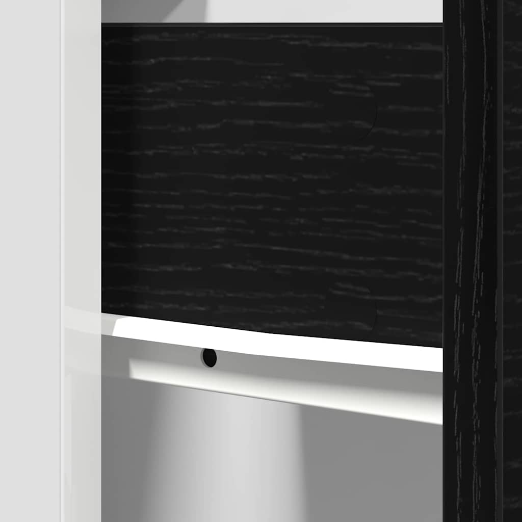 HKH Mueble bajo con cajón Riga en Roble - Negro
