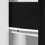 HKH Mueble bajo con cajón Riga en Roble - Negro