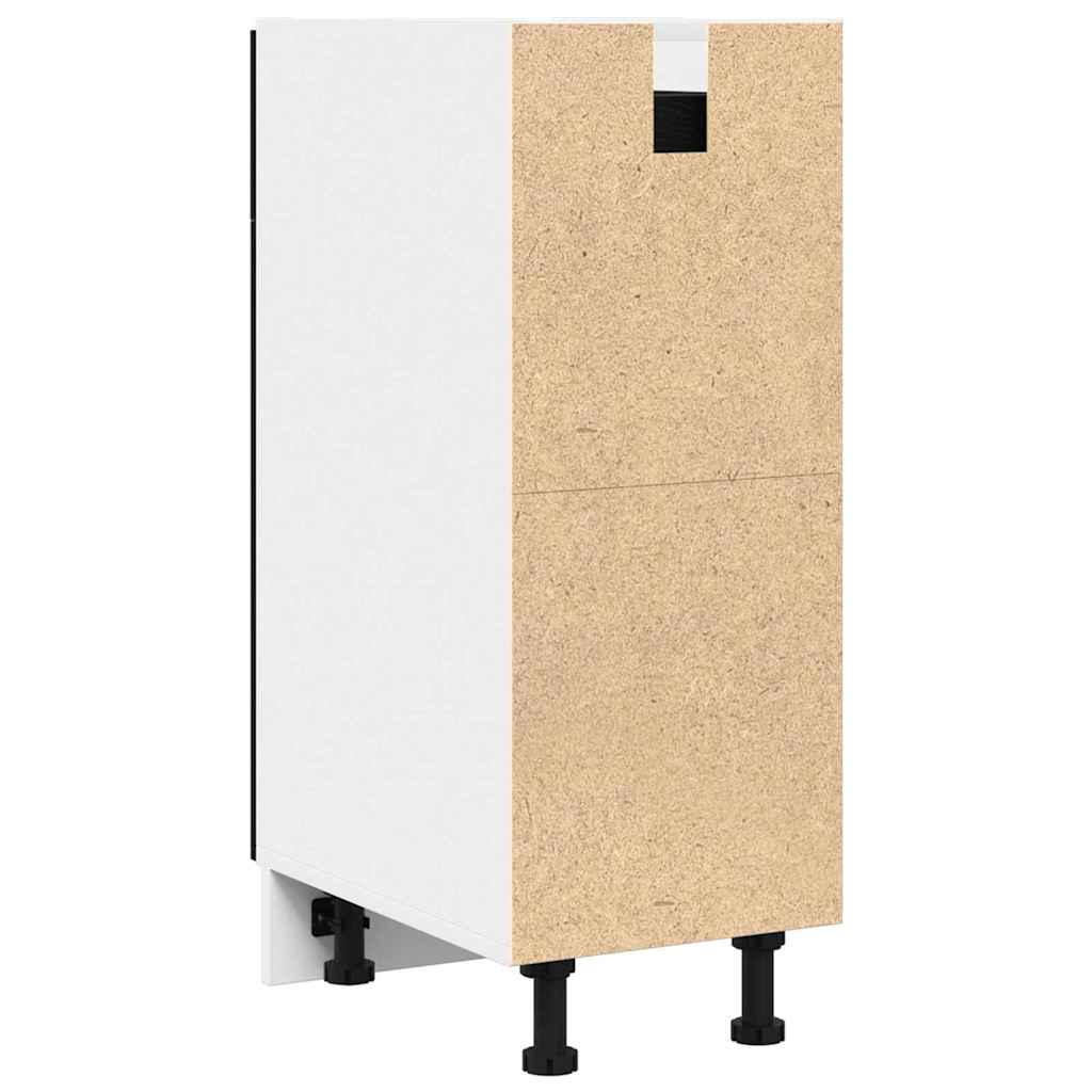 HKH Mueble bajo con cajón Riga en Roble - Negro