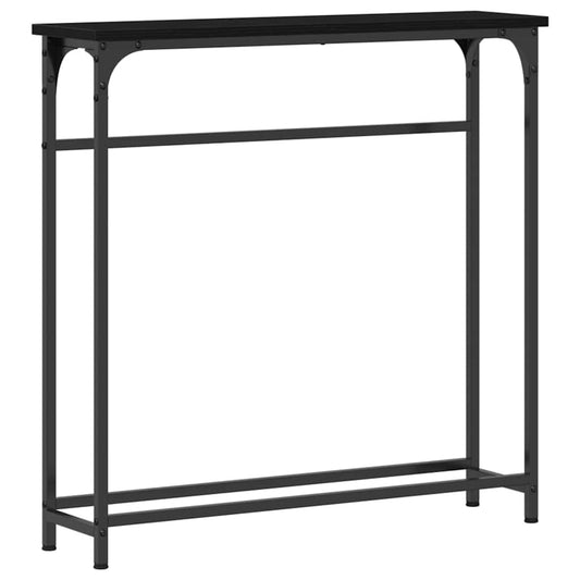 Mesa auxiliar HKH con estante en roble - Negro