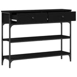 Mesa auxiliar HKH con cajón en roble - negro