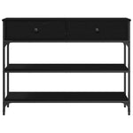 Mesa auxiliar HKH con cajón en roble - negro