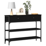 Mesa auxiliar HKH con cajón en roble - negro