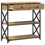 Mesa auxiliar HKH con cajón Artesano en Roble