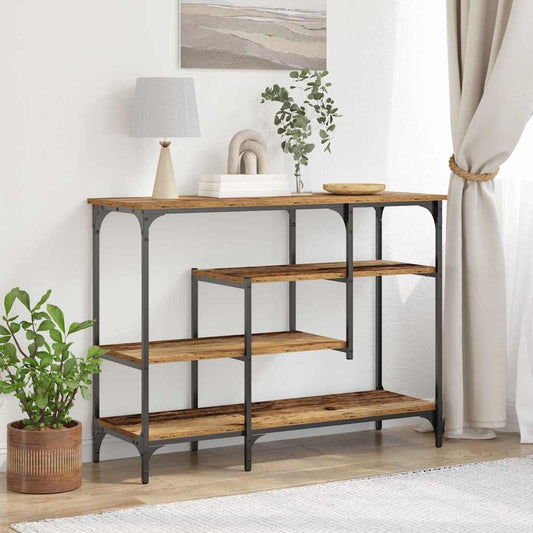Mesa auxiliar HKH con estante antiguo