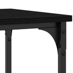 HKH Mesa de Apoio com Prateleira em Carvalho - Preto