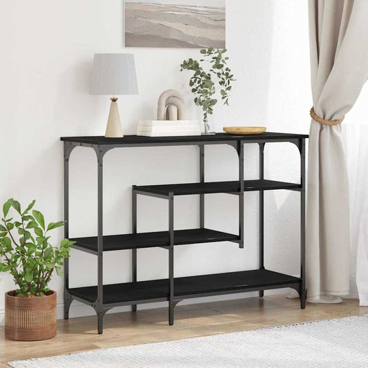Mesa auxiliar HKH con estante en roble - Negro