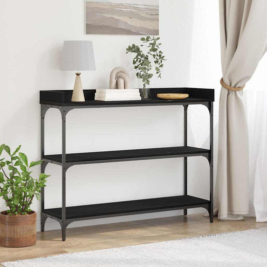 Mesa auxiliar HKH con estante en roble - Negro