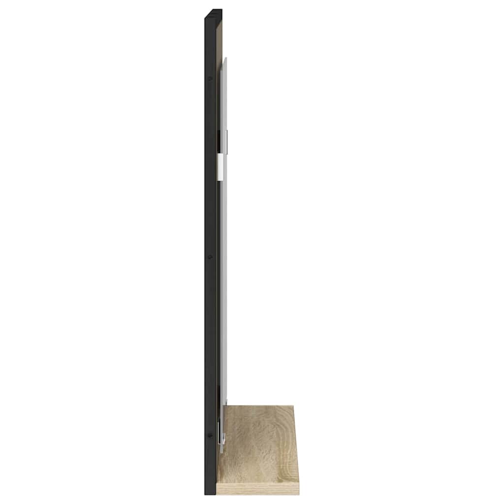 HKH Espejo de Baño con Estante - Negro