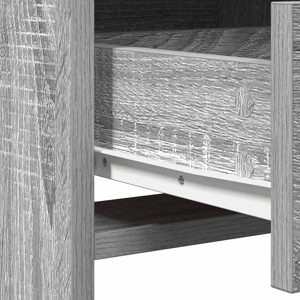 Aparador Alto HKH Sonoma Gris de Madera Procesada con 4 Cajones cm