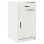Aparador Moderno HKH de Madera Procesada con 1 Puerta y 1 Cajón - Blanco