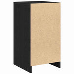 Aparador moderno HKH de madera procesada con 1 puerta y 1 cajón - Roble negro
