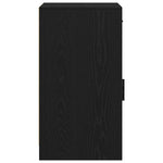 Aparador moderno HKH de madera procesada con 1 puerta y 1 cajón - Roble negro