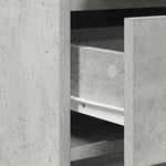 HKH Aparador Moderno de Madera Procesada con 1 Puerta y 1 Cajón - Gris