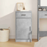 HKH Aparador Moderno de Madera Procesada con 1 Puerta y 1 Cajón - Gris