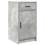 HKH Aparador Moderno de Madera Procesada con 1 Puerta y 1 Cajón - Gris