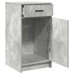 HKH Aparador Moderno de Madera Procesada con 1 Puerta y 1 Cajón - Gris