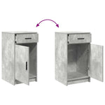 HKH Aparador Moderno de Madera Procesada con 1 Puerta y 1 Cajón - Gris
