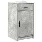 HKH Aparador Moderno de Madera Procesada con 1 Puerta y 1 Cajón - Gris