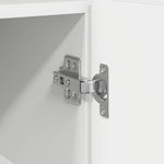 HKH Aparador Branco Moderno em Madeira Processada com Luzes Led