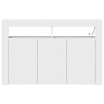 HKH Aparador Branco Moderno em Madeira Processada com Luzes Led