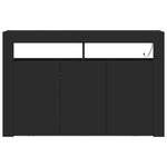 Aparador moderno HKH negro de madera procesada con luces led