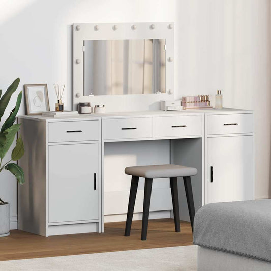 HKH Toucador com Gaveta 3 Peças - Branco