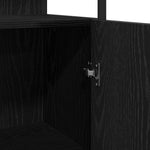 HKH Móveis de Casa de Banho com Porta 3 Peças - Preto
