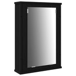 HKH Móveis de Casa de Banho com Porta 3 Peças - Preto