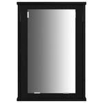 HKH Móveis de Casa de Banho com Porta 3 Peças - Preto