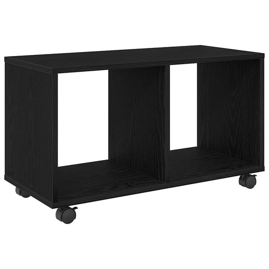 Mesa auxiliar HKH con estante en roble - negro