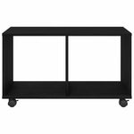 Mesa auxiliar HKH con estante en roble - negro