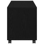 Mesa auxiliar HKH con estante en roble - negro