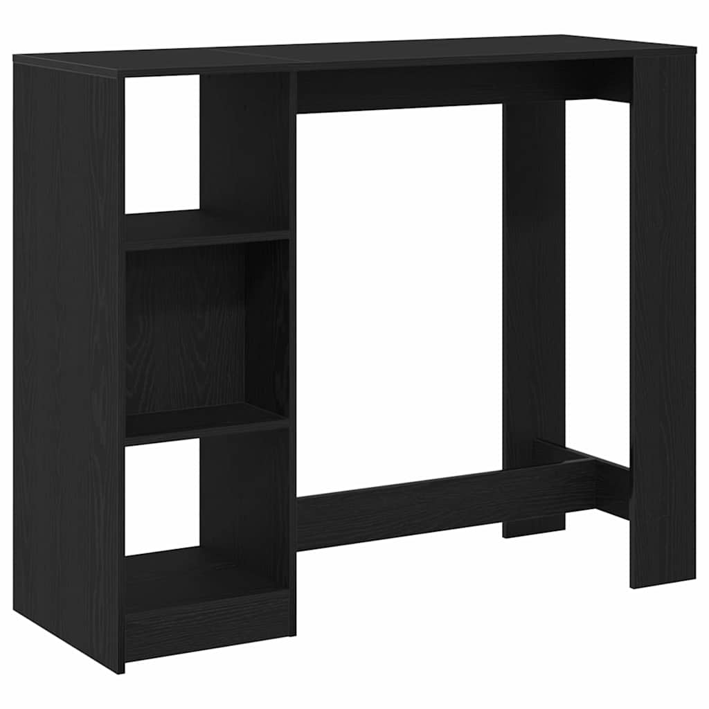 HKH Mesa de Bar con Estante - Roble Negro