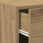 HKH Aparador Moderno de Derivados de Madera con 1 Puerta y 1 Cajón - Roble Artesanal