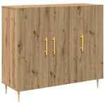 HKH Aparador Moderno de Madera Procesada con 3 Puertas - Roble Artesanal