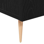 HKH Aparador Moderno de Madera Procesada con 3 Puertas - Roble Negro