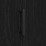 HKH Aparador Moderno de Madera Procesada con 3 Puertas - Roble Negro