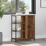HKH Aparador Moderno de Madera Procesada, Metal con 1 Puerta - Madera Antigua