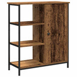 HKH Aparador Moderno de Madera Procesada, Metal con 1 Puerta - Madera Antigua