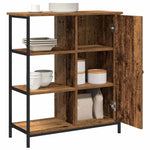 HKH Aparador Moderno de Madera Procesada, Metal con 1 Puerta - Madera Antigua