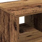 HKH Mesa Lateral Antigua de Madera Procesada